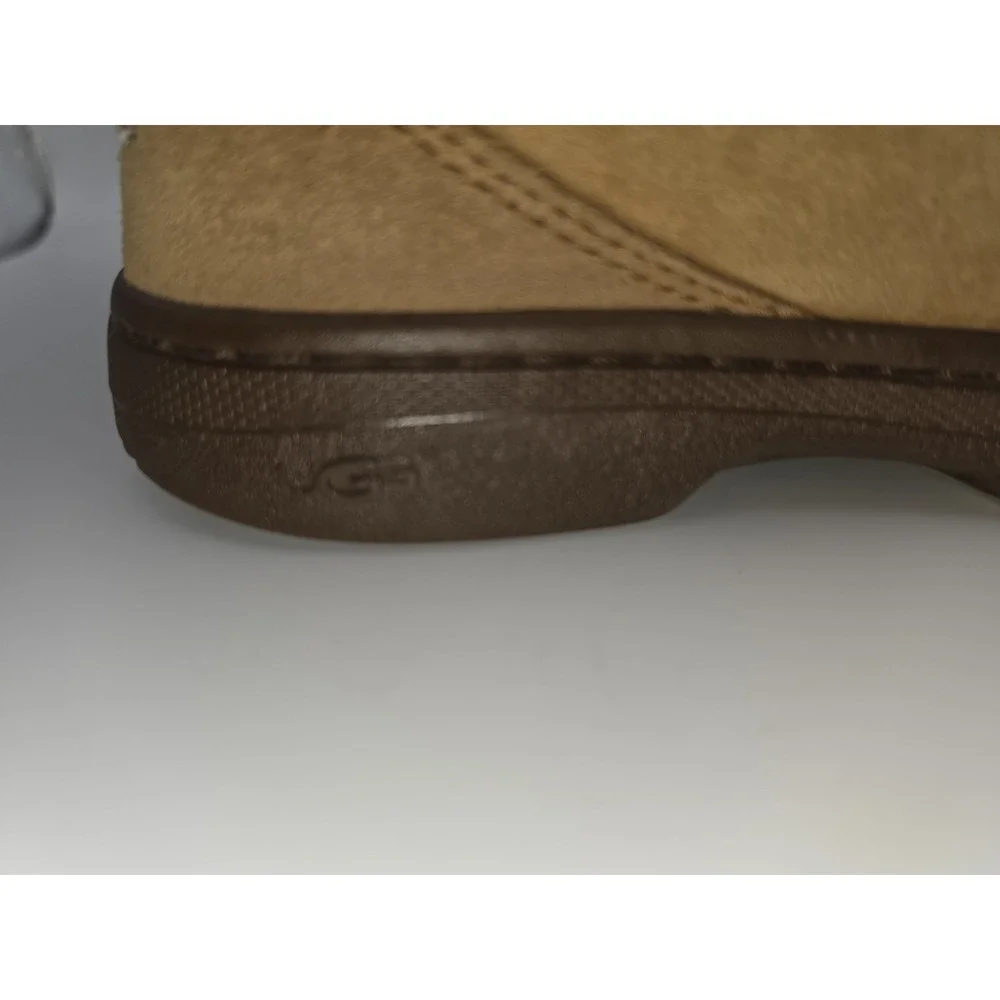 Vintage UGG Australia Ultimate Short Boots chestnut Brown Suede Womens 7